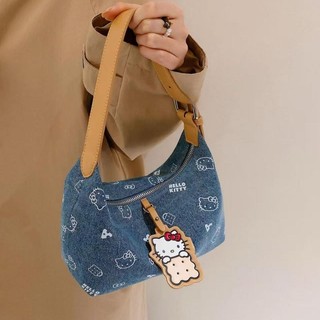 Túi xách Denim in hình mèo con giá trị cao phong cách mới