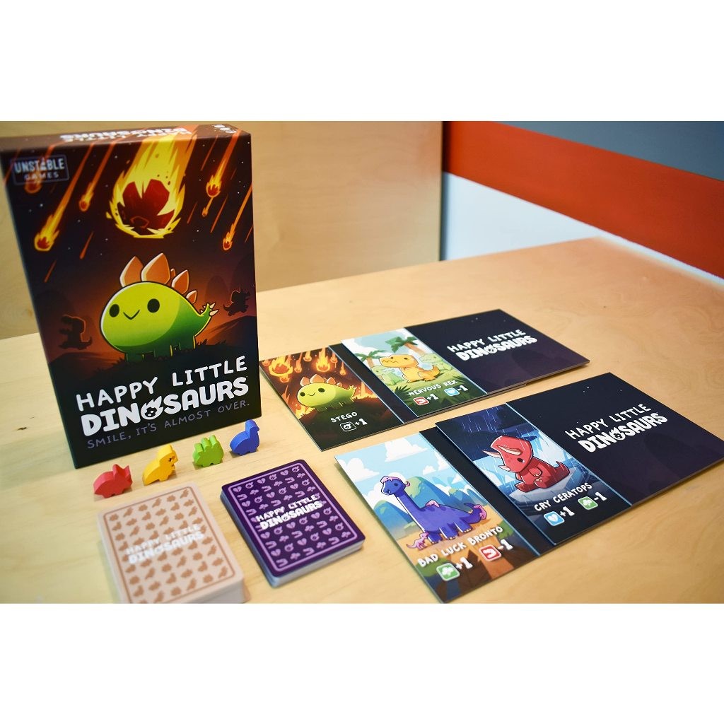 [Luật Việt] Boardgame Happy Little Dinosaurs Bản Tiếng Anh Trò chơi thẻ bài Tigar