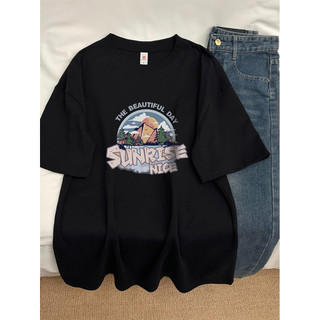 2025 Mới Phong Cách Hàn Quốc Mới 100% Cotton Unisex Tay Ngắn Oversize Áo In Hình Nam Plus Size 5XL Tee Rời Nữ Cổ Tròn Áo