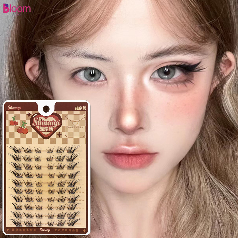 Cáo Mắt Hiệu Ứng Lông Mi Giả Lông Tơ Uốn Cong Có Thể Tái Sử Dụng Cụm Đơn Phân Đoạn Manga Dày Tự Nhiên Lông Mi Công Cụ Nối Dài