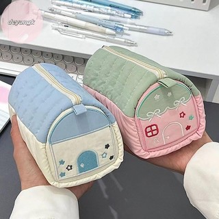 Deyangk 1PC Đa Chức Năng Thêu Văn Phòng Phẩm Hộp Đựng Bút Dung Tích Lớn Đơn Giản Văn Phòng Phẩm Nhà Hộp Đựng Bút Cotton Túi Bảo Quản VN