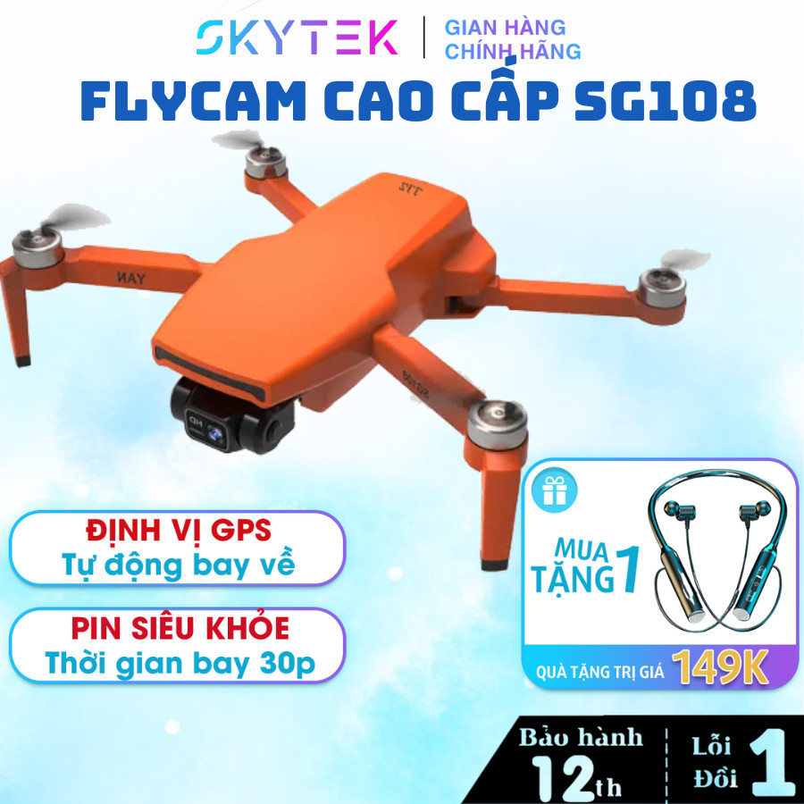 Flycam ZLRC SG108, Máy Bay Điều Khiển Camera FullHD, Động Cơ Không Chổi ...