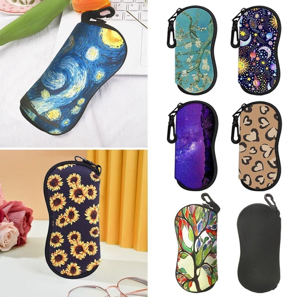 Kính mát RTJIFSS với ví đựng có khóa kéo, túi bảo quản, và giá đỡ - phù hợp cho cả nam và nữ