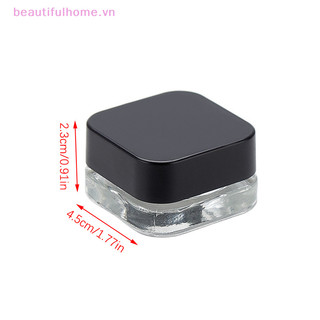 [Beautifulhome] 1 Chiếc Bình Vuông Thủy Tinh 9ml Chăm Sóc Da Lọ Kem Mắt Lọ Sữa Dưỡng Mắt Có Thể Đổ Lại Chai Trang Điểm Phấn Mắt Bảo Quản Hộp Đựng Mỹ Phẩm [Làm Đẹp]
