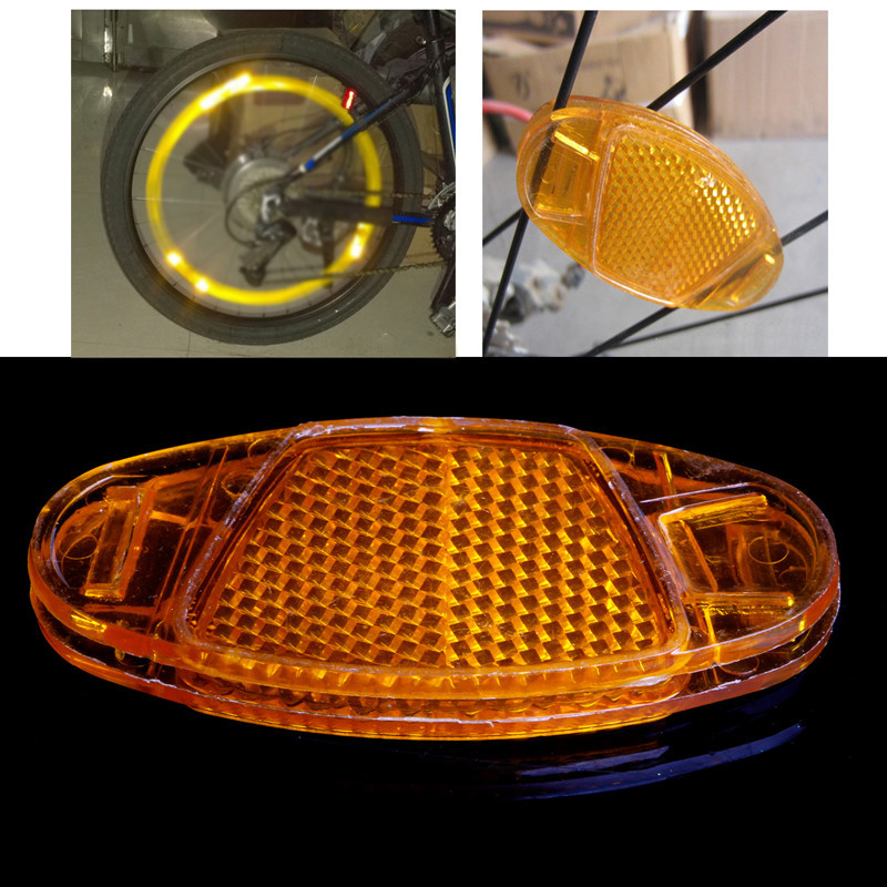 1Pc  Bike spokes reflectors Safety Warning Light Wheel