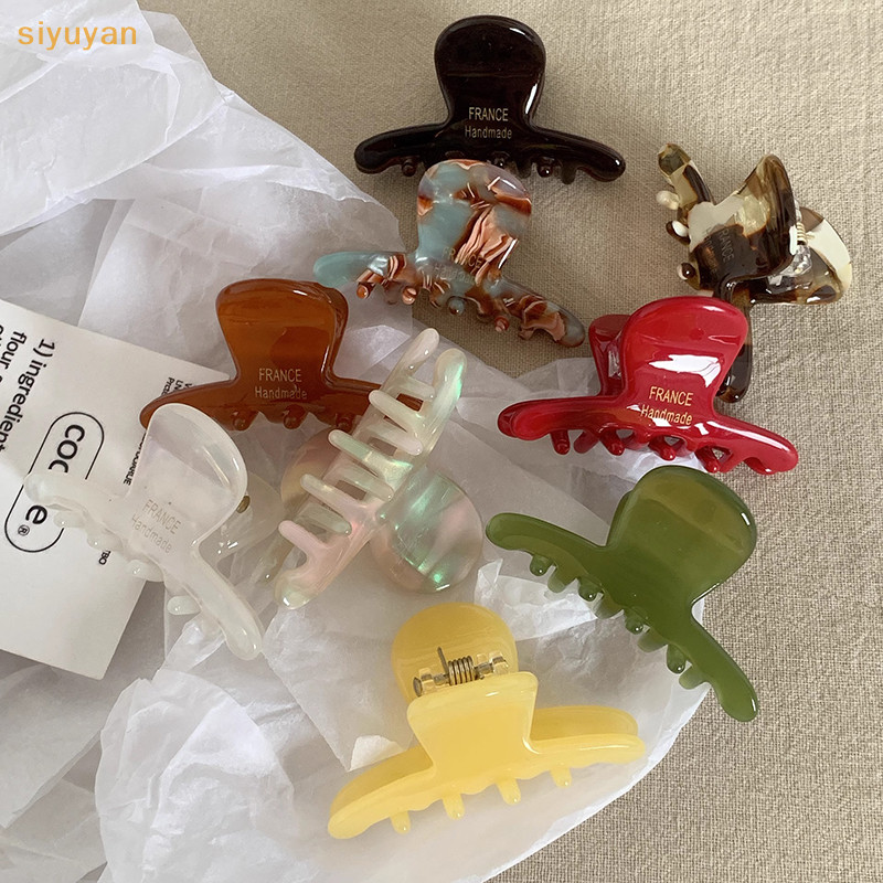 Siyuyan Tinh Tế Cảm Giác Cao Cấp Nhỏ Acetate Vuốt Tóc Kẹp Dành Cho Nữ Thời Trang Bé Gái Hợp Thời Trang Ngọt Ngào Phụ Kiện Tóc Quà Tặng VN