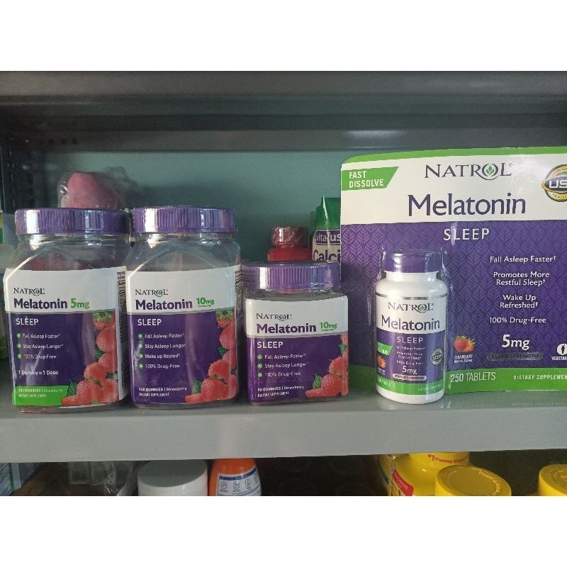 (date 2026)lẻ Kẹo   Viên Hỗ Trợ Giấc Ngủ Melatonin Notrol 5mg - 10mg 