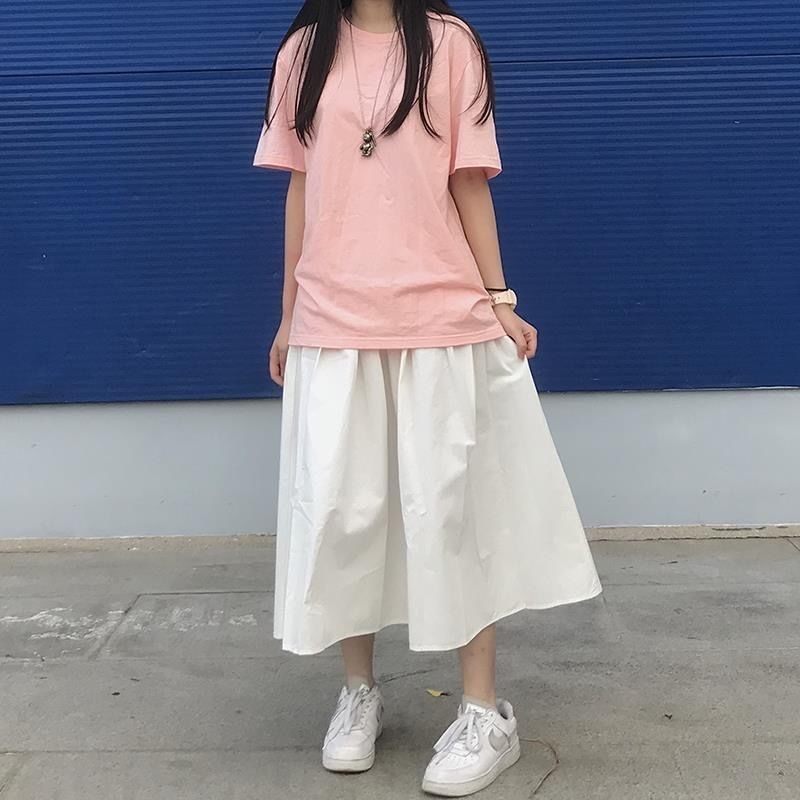 Plus Size Váy Nữ Cao Cấp Thu Đông Mới Phong Cách Retro Dài Giữa Nhật Bản Váy Chữ A