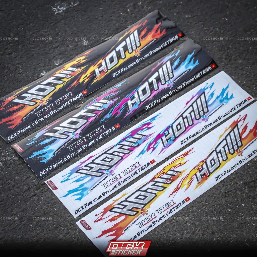 Set Tem Hot Dán Mọi Dòng Xe | Chất Liệu Decal 3 Lớp Không Thấm Nước , Không Phai Màu