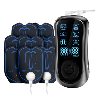 Màn Hình LCD Hàng chục Máy Kích Thích Cơ Điện EMS Xung Châm Cứu Massage Toàn Thân Trị Liệu Giảm Béo Thư Giãn Máy Điện Kích Thích