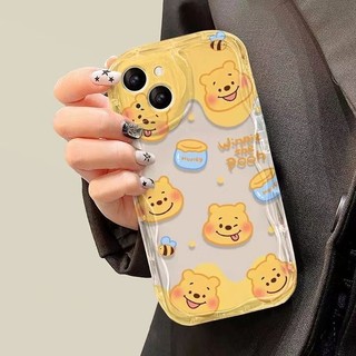 Ốp Điện Thoại Di Động Disney Winnie The Pooh Cho IPhone 11 15 14 13 Pro Max 12 / 8se 7 Plus XS Chất Liệu Silicon Chống Thấm Nước Và Chống Sốc Covre