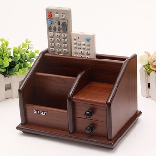 Hộp Bảo Quản Đa Năng Để Bàn Bằng Gỗ, Điều Khiển Từ Xa, Điện Thoại, Văn Phòng, Bàn Cà Phê