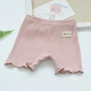 Quần short legging màu trơn bằng vải cotton co giãn dành cho bé gái 1-14 tuổi