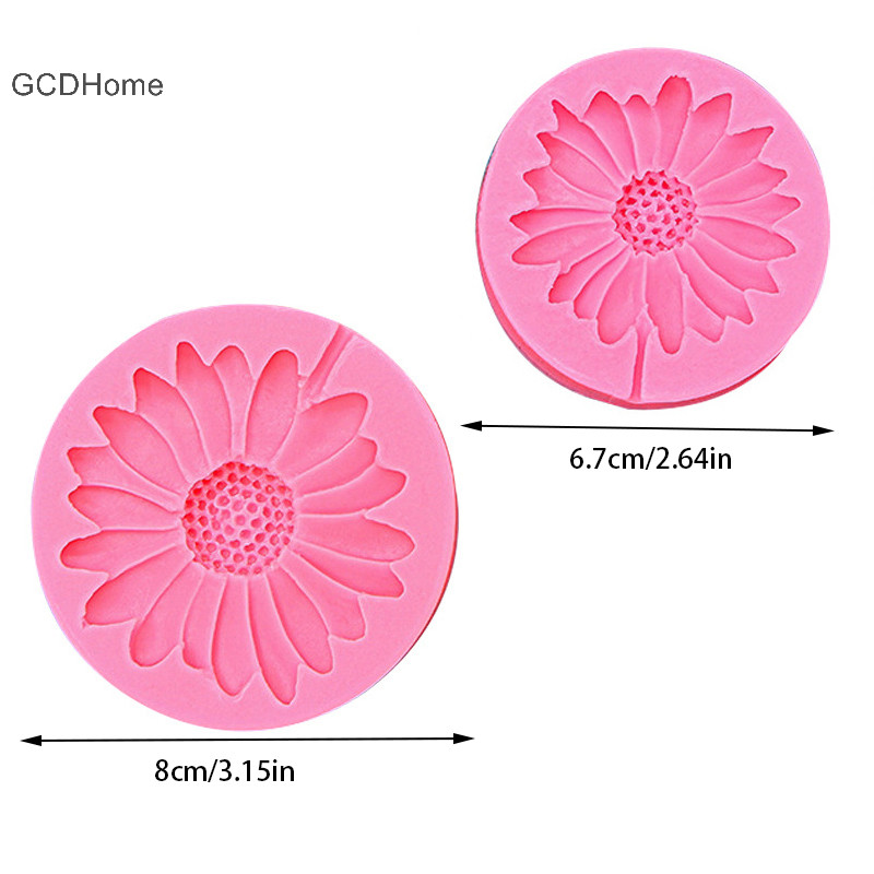 Gcdhome Hoa Cúc Khuôn Silicon DIY Trang Sức 3D Hình Hoa Dính Khuôn Nhựa Hoa Cúc Xà Phòng Handmade Khuôn Trang Trí Nhà Cửa HOT