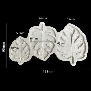 Gcdhome Fondant Khuôn Bánh Khuôn Cây Lá Monstera Lá Sô Cô La Silicon Nướng DIY HOT
