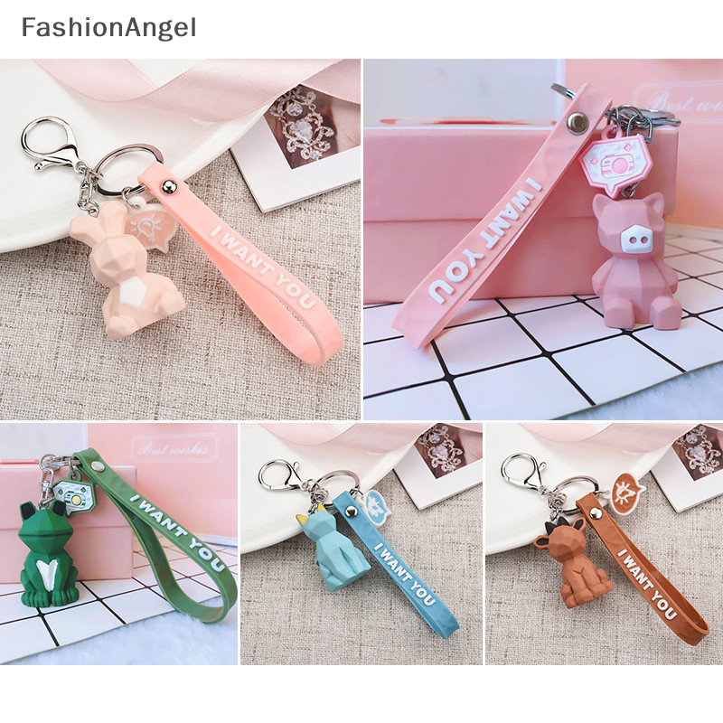 FashionAngel Stereo Móc Khóa Móc Khóa Gấu Trúc Koala Móc Khóa Túi Điện Thoại Mặt Dây Chuyền Vui Nhộn TH