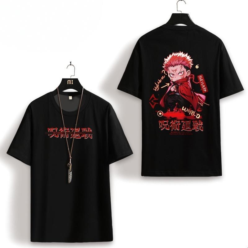 Anime Nhật Bản Áo Thun Nữ Tay Ngắn Nam Jujutsu Kaisen In Hình Áo Thun Thời Trang Rời Phù Hợp Với Tuổi Teen Tay Ngắn