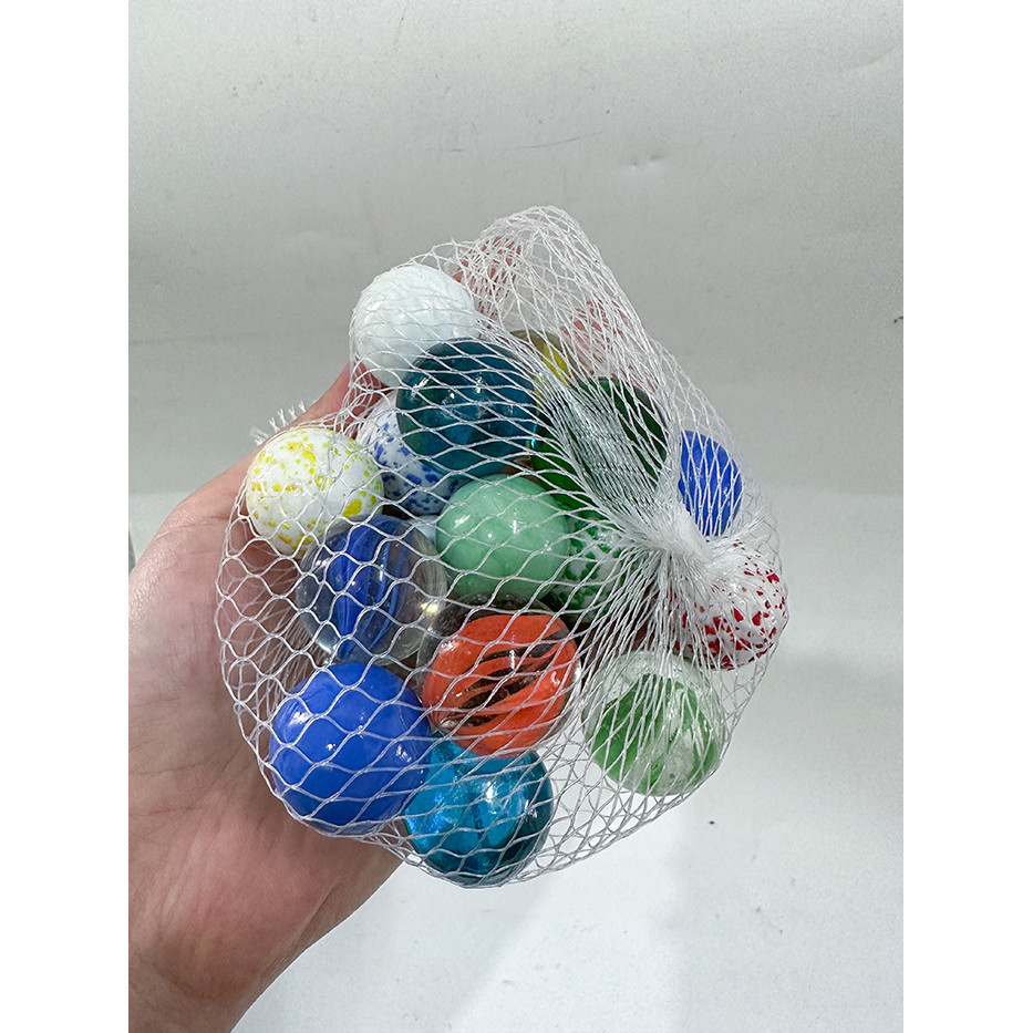 Sỏi Đủ Màu Dạng Bi Trang Trí Bể Cá Cảnh (Túi 220gram)