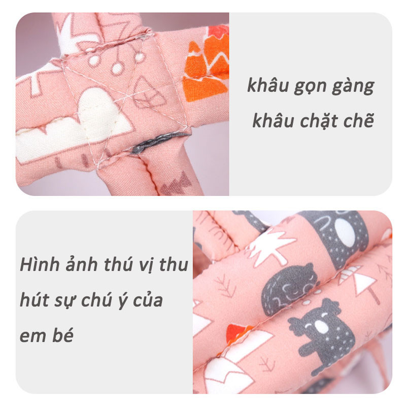 Mũ Bảo Vệ Đầu Cho Bé, Mũ Bảo Hiểm Cho Bé Tập Đi, Thoáng khí và chống va đập， Thích hợp cho trẻ em từ 5-36 tháng tuổi