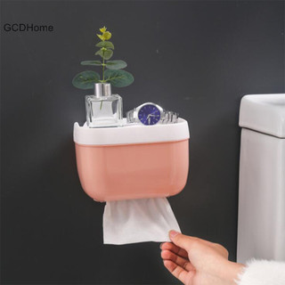 Gcdhome Chống Nước Treo Tường Nhà Vệ Sinh Giấy Giá Đỡ Kệ Vệ Sinh Cuộn Giấy Ống Giá Để Đồ Hộp Bảo Quản Giá Khay Đồ Dùng Phòng Tắm HOT