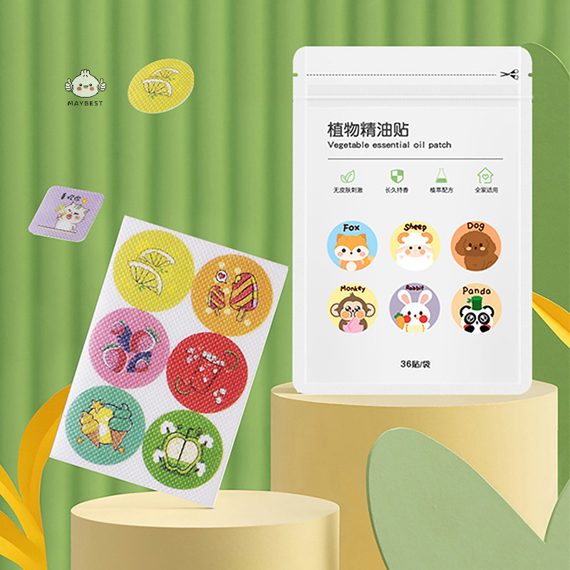 Maybest 36 / 60 Miếng Dán Chống Muỗi Hoạt Hình Miếng Dán Muỗi Tự Nhiên Không Độc Hại {VN}
