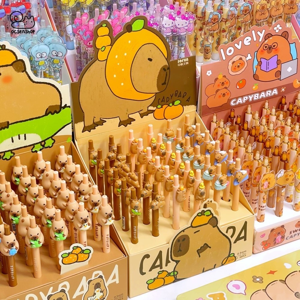 Bút bi Capybara(Giao ngẫu nhiên 1 chiếc)