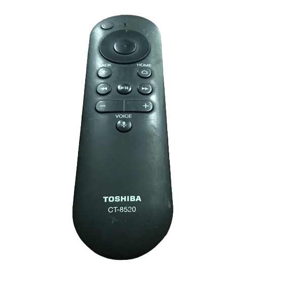 Điều khiển remote từ xa tivi toshiba có giọng nói CT- 8520  - mẫu thông minh ít nút màu đen - tặng kèm pin