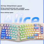 LEOBOG A75 Bộ bàn phím cơ Alice tùy chỉnh 2.4g Không dây ba chế độ Bluetooth RGB Diy Keycap Cấu trúc hàng đầu Trò chơi thể thao điện tử Văn phòng — ảnh 6