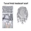 Khăn Keffiyeh Jacquard Họa Tiết Cho Người Lớn, Dùng Ngoài Trời, Đa Năng