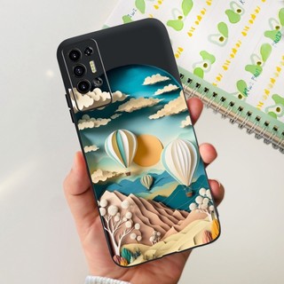 Dành Cho Tecno Pova 2 Vỏ LE7 LE7n Hoa Nổi Tiếng Hoạt Hình Silicon Mềm Màu Đen Vỏ Điện Thoại Cho Tecno Pova2 Ốp Lưng 6,9 inch