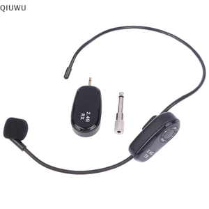 Tai nghe QIUWU Bộ phát micrô không dây 2.4G có đầu thu cho bộ khuếch đại giọng nói.