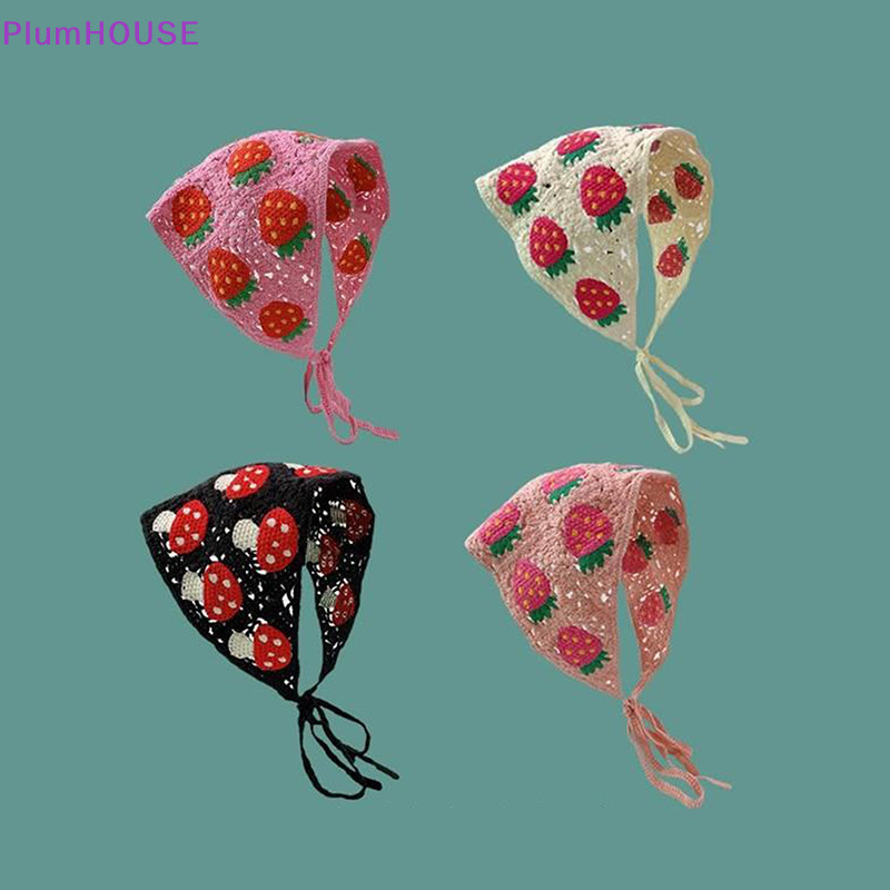 Plumhouse Ngọt Ngào Dễ Thương Dệt Kim Tam Giác Pháp Mục Vụ Phong Cách Dành Cho Nữ Bé Gái Hoa Nhỏ Khăn Trùm Đầu Phụ Kiện Tóc VN