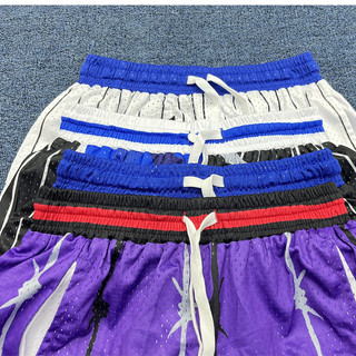 Quần bóng rổ thường ngày kiểu Mỹ Orlando Magic Team Retro thêu dài đến đầu gối Quần short thể thao