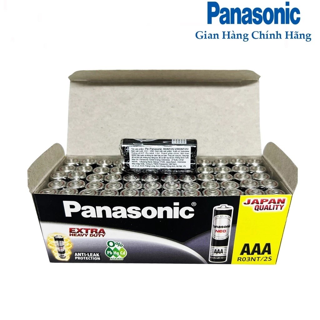 Hộp 60 Pin AAA Panasonic 1.5V Đũa Đen NEO R03NT-2S Chính Hãng - có bán ...