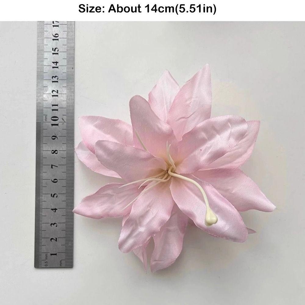 RTJIFSS Lily Flower Hair Clip, Sweet Seaside Holiday Style Duckbill Clip, Phụ kiện tóc thời trang Kẹp bên tạo kiểu Barrettes Girls