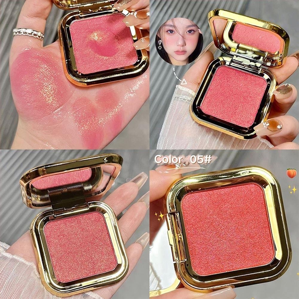 Phấn má hồng EBINLANDS, Phấn má hồng phấn nổi bật đơn sắc làm sáng tự nhiên, màu sắc rõ nét Contour Shadow Mashed Potato Expansive Color Powder Blusher Universal