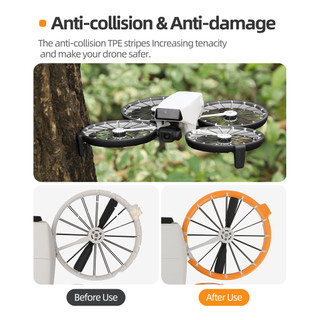 Dành Cho DJI flip Dải Chống Va Chạm Vòng Tròn Máy Cánh Tay Bảo Vệ Chống Va Chạm Và Chống Trầy Xước Cánh Quạt Cánh Quạt Cánh Quạt Vòng Bảo Vệ drone accessor