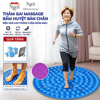 Thảm Gai Massage Bàn Chân, Tấm Massage Chân Điều Hoà Lưu Thông Khí Huyết Đi Bộ Tại Chỗ Size 37cm NGÓI HOME - TNT03
