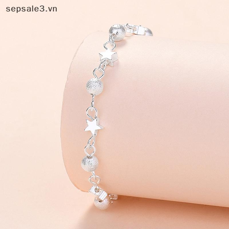 # Sepsale # Vòng tay ngôi sao tươi dành cho nữ Vòng tay hạt tròn cá tính Thời trang Hàn Quốc.