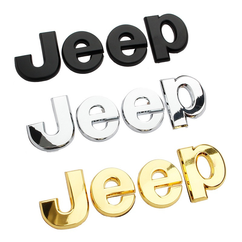 1 Kim loại Jeep Letter Side Rear Emble Sticker Decal cho Jeep | Shopee ...