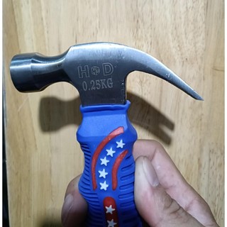 Búa Lùn Nhổ Đinh Mini Nguyên Khối, Đầu Búa 0.25kg Tay Cầm Cao Su Chắc Chắn, Búa lùn đóng đinh