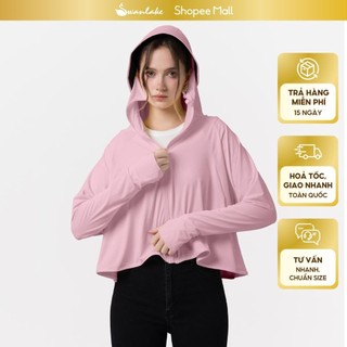 SWANLAKE | Áo Khoác Nữ Chống Nắng Tia UV Dáng Lửng Chất Thun Lạnh Mát Mũ Rộng Vành Freesize A90019