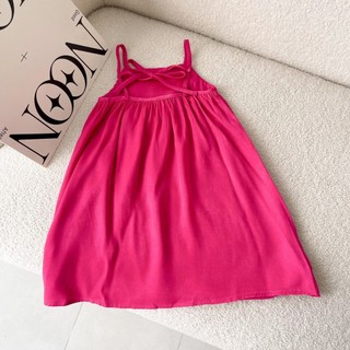 Váy 2 Dây Maxi Dáng Dài Đi Biển Cho Bé Gái (Đến Mắt Cá Chân)- Chất Jean lụa siêu mát