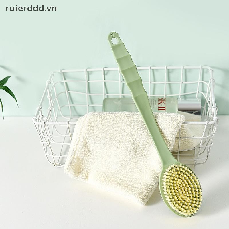 # Ruierdd # Bàn chải hiện vật chà sàn dài tay Khăn chà sàn tắm Đồ dùng phòng tắm gia đình Bàn chải chà lưng tắm tóc mềm.