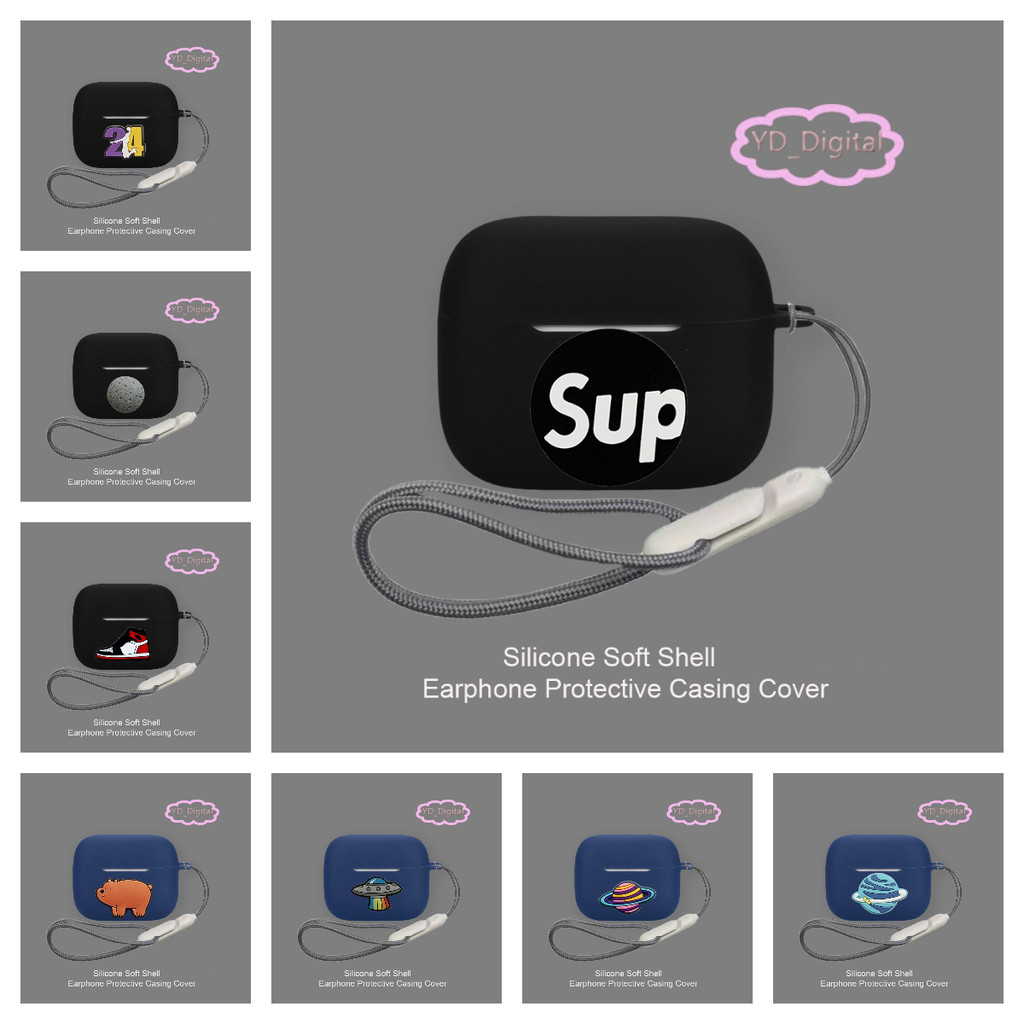 Dành Cho Oppo Enco Buds 3 Pro Vỏ Tai Nghe Silicon Mềm Vỏ Tai Nghe Gấu Dễ Thương Tay Chống Sốc Bảo Vệ Tai Nghe Có Nhẫn