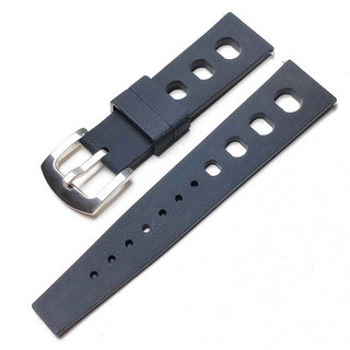 Nhiệt Đới Rally Dây Đeo Đồng Hồ 20 Mm 22 Mm Silicon Đồng Hồ Dây Cao Su Đồng Hồ Dành Cho Nam Nữ Thể Thao Diver Lặn Vòng Tay Dây Đeo Tay Đen Porus