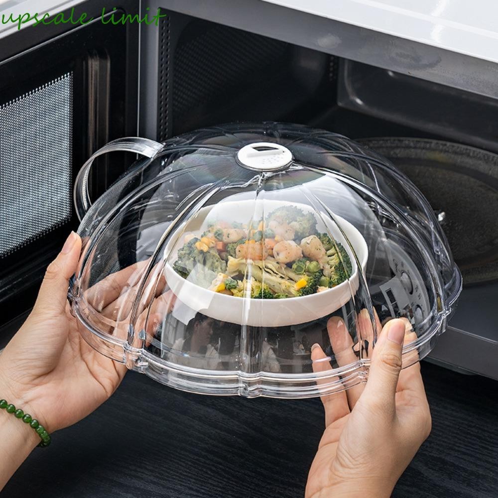 Vỏ lò vi sóng UPSCALE LIMIT, trong suốt có lỗ không khí có thể điều chỉnh Vỏ đĩa vi sóng, bằng nhựa chống bụi đa năng cấp thực phẩm chống bụi ngoài trời Nắp đậy thực phẩm nhà bếp