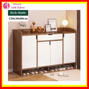 Tủ đựng giày gỗ nhiều ngăn ANHKHOA, kệ để giầy dép thông minh, gỗ mdf thiết kế hiện đại