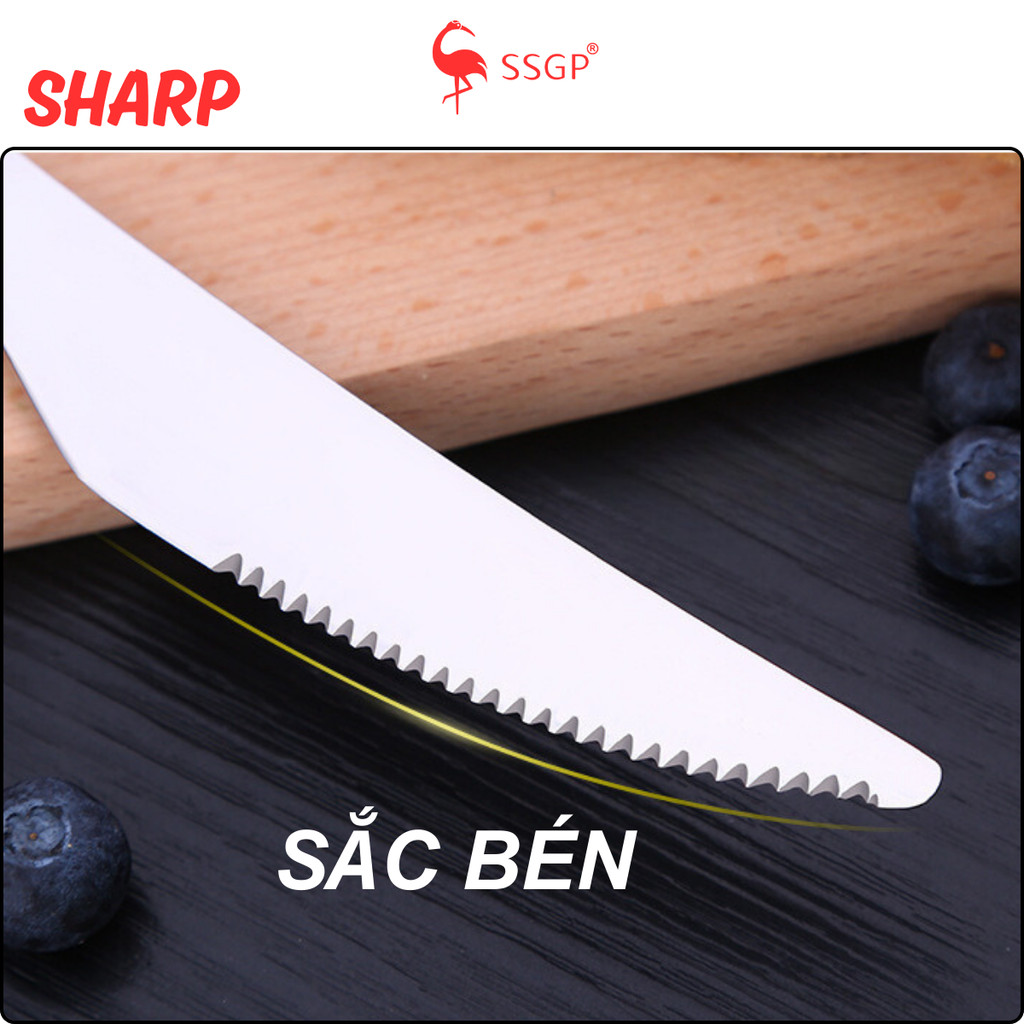 Bộ dao muỗng nĩa beefsteak SSGP, thìa ăn, muỗng ăn, bộ muỗng, bộ dụng cụ ăn cao cấp