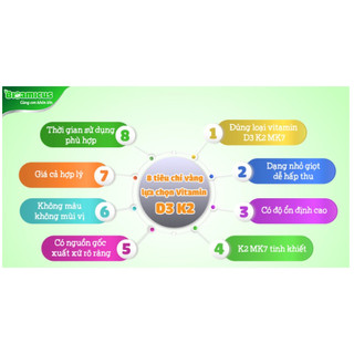 BioAmicus Vitamin K2 D3, hỗ trợ cho sức khỏe xương, răng trẻ em